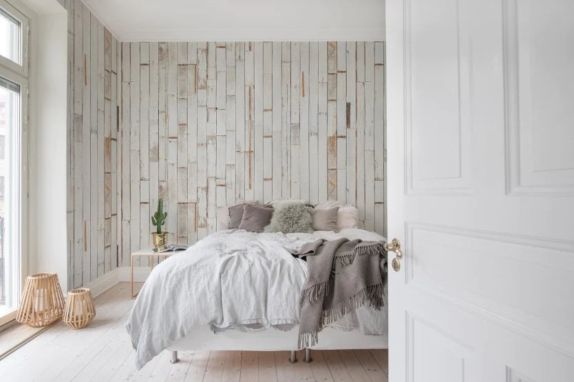 Bali Boards Wallpaper in bedroom