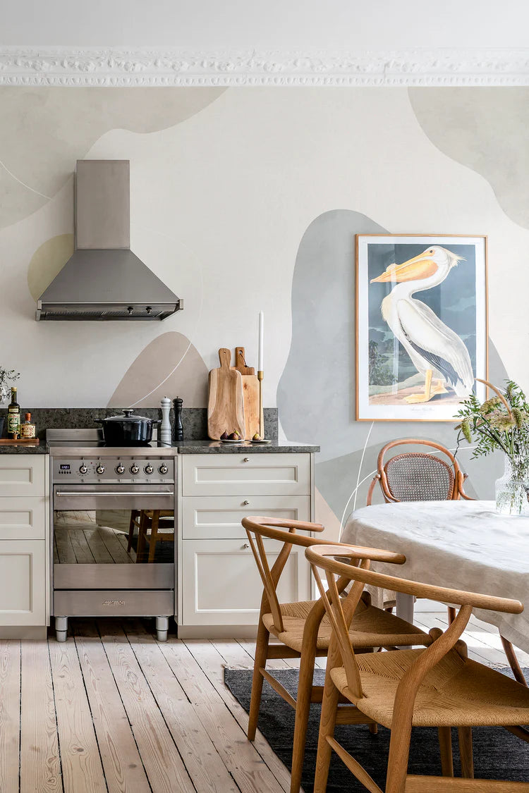 Terrain, Abstract Mural Wallpaper in dry kitchen